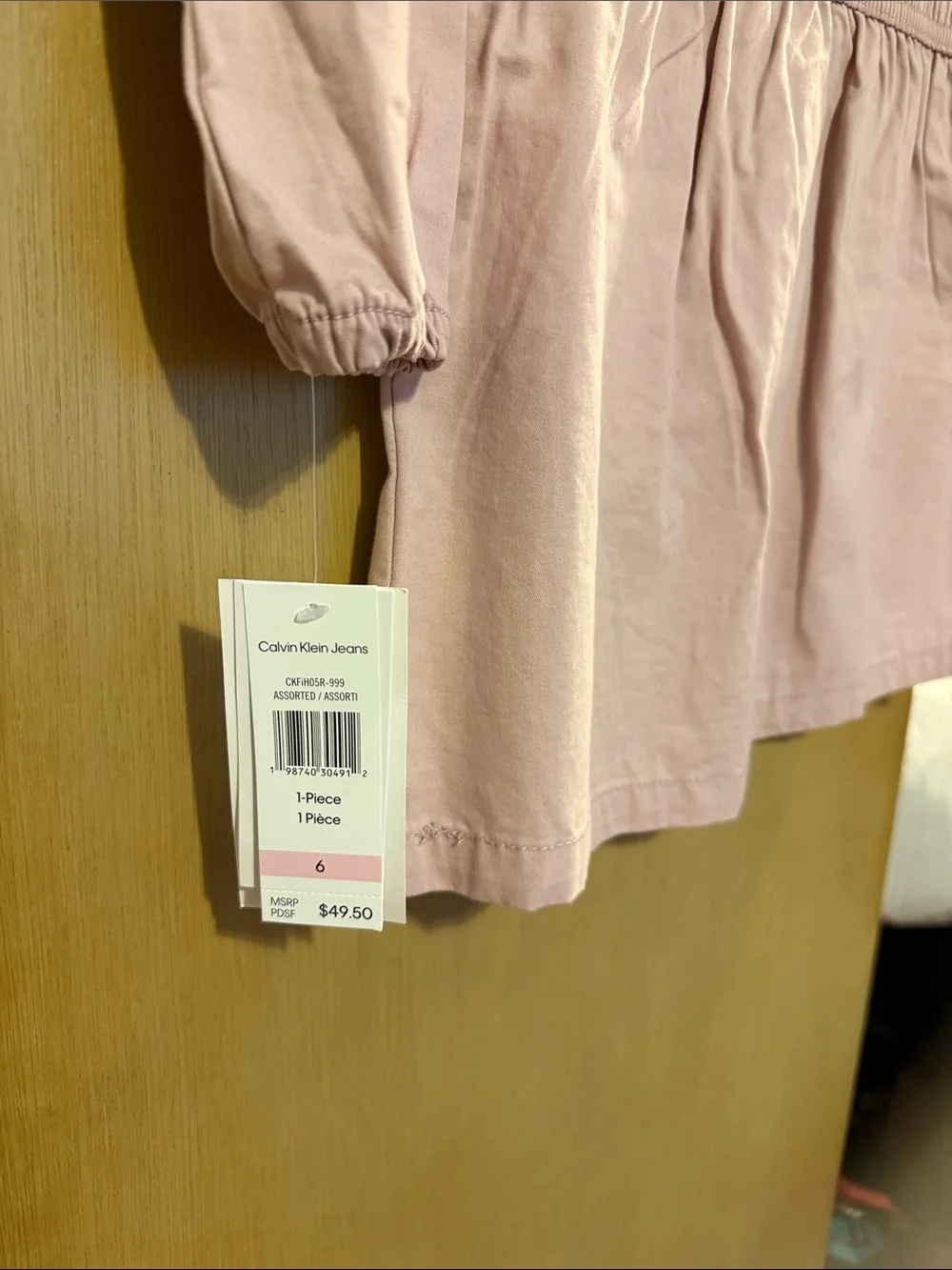 Calvin Klein Dusty Rose Utility Shirt Dress